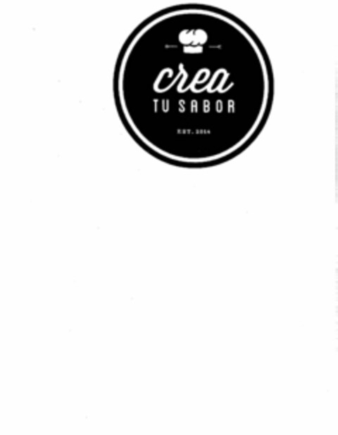 CREA TU SABOR EST. 2014 Logo (USPTO, 24.01.2015)