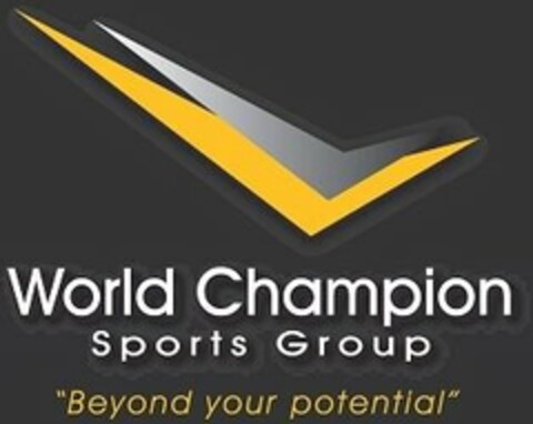 WORLD CHAMPION SPORTS GROUP "BEYOND YOUR POTENTIAL" Logo (USPTO, 03.04.2017)