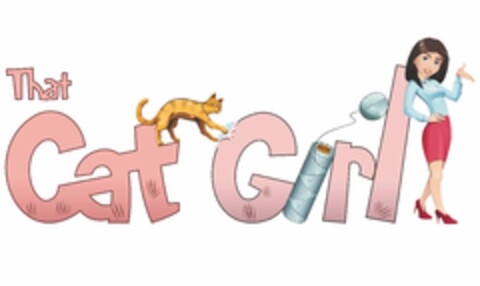 THAT CAT GIRL Logo (USPTO, 20.09.2017)