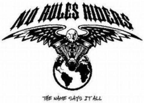 NO RULES RIDERS THE NAME SAYS IT ALL Logo (USPTO, 26.01.2018)