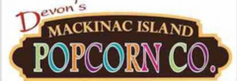 DEVON'S MACKINAC ISLAND POPCORN CO. Logo (USPTO, 09.02.2018)