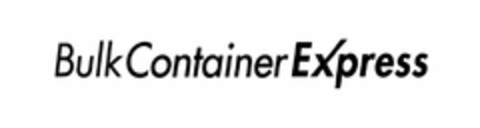 BULK CONTAINER EXPRESS Logo (USPTO, 19.03.2018)
