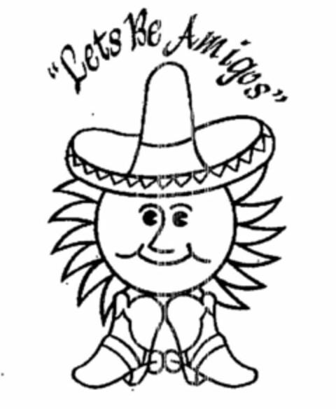 LET'S BE AMIGOS Logo (USPTO, 08/23/2018)