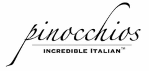 PINOCCHIOS INCREDIBLE ITALIAN Logo (USPTO, 22.04.2019)