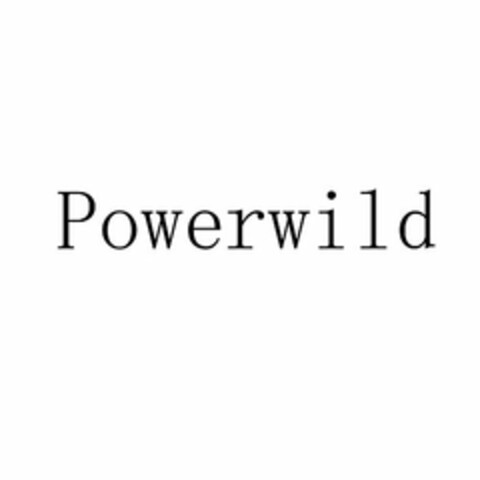 POWERWILD Logo (USPTO, 10.05.2019)