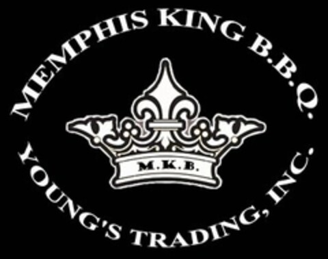 MEMPHIS KING B.B.Q. YOUNG'S TRADING, INC. M.K.B. Logo (USPTO, 03.09.2009)