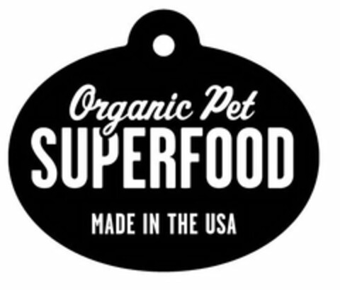 ORGANIC PET SUPERFOOD MADE IN THE USA Logo (USPTO, 24.03.2010)