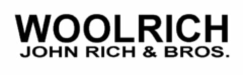 WOOLRICH JOHN RICH & BROS. Logo (USPTO, 12.04.2010)