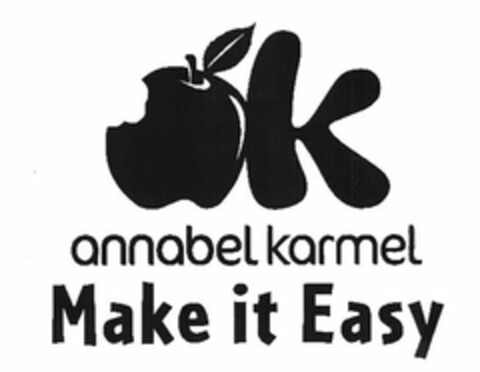 K ANNABEL KARMEL MAKE IT EASY Logo (USPTO, 09/29/2010)