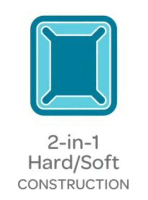 2-IN-1 HARD/SOFT CONSTRUCTION Logo (USPTO, 30.10.2011)