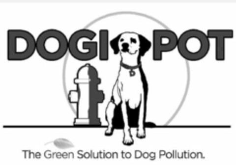 DOGI POT THE GREEN SOLUTION TO DOG POLLUTION Logo (USPTO, 17.06.2014)