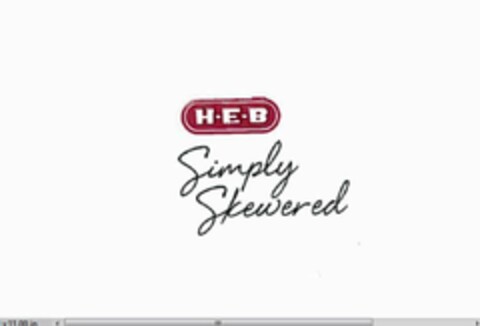 H·E·B SIMPLY SKEWERED Logo (USPTO, 06/27/2014)