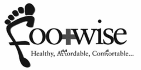 FOOTWISE HEALTHY, AFFORDABLE, COMFORTABLE... Logo (USPTO, 05.10.2015)