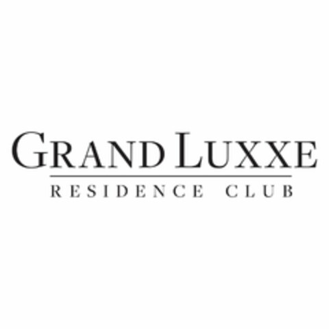 GRAND LUXXE RESIDENCE CLUB Logo (USPTO, 24.10.2015)