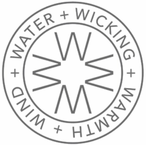 WWWW WATER + WICKING + WARMTH + WIND + Logo (USPTO, 04/19/2016)