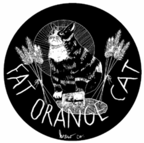 FAT ORANGE CAT BREW CO. Logo (USPTO, 30.06.2016)