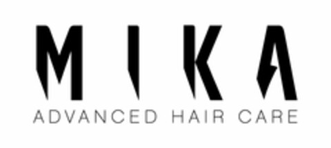 MIKA ADVANCED HAIR CARE Logo (USPTO, 10/11/2016)