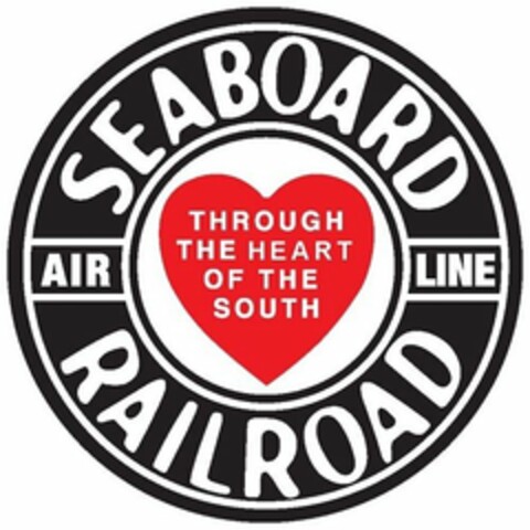 SEABOARD RAILROAD AIR LINE THROUGH THE HEART OF THE SOUTH Logo (USPTO, 12/09/2016)