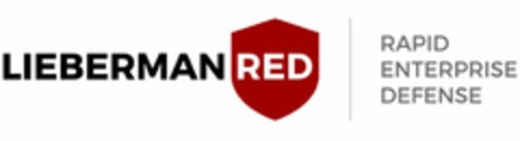 LIEBERMAN RED RAPID ENTERPRISE DEFENSE Logo (USPTO, 03.05.2017)