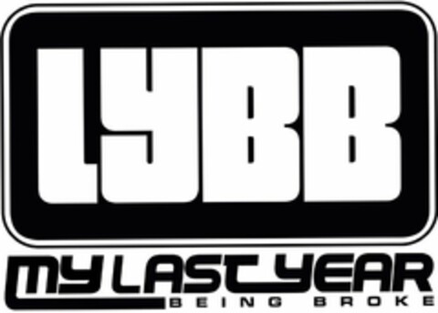 LYBB MY LAST YEAR BEING BROKE Logo (USPTO, 12/18/2017)