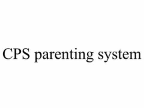 CPS PARENTING SYSTEM Logo (USPTO, 20.11.2018)
