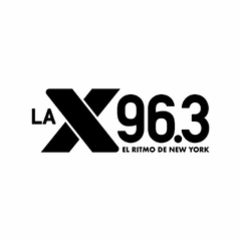 LA X 96.3 EL RITMO DE NEW YORK Logo (USPTO, 15.05.2019)