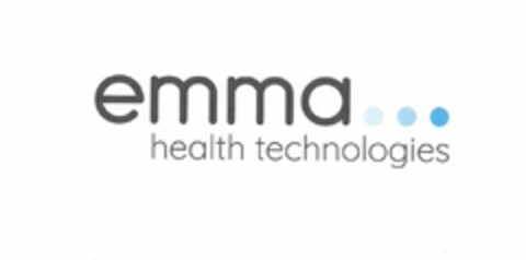 EMMA HEALTH TECHNOLOGIES Logo (USPTO, 01.05.2020)