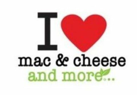 I MAC & CHEESE AND MORE Logo (USPTO, 22.05.2020)