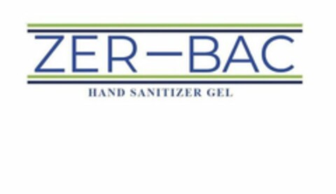 ZER-BAC HAND SANITIZER GEL Logo (USPTO, 21.07.2020)