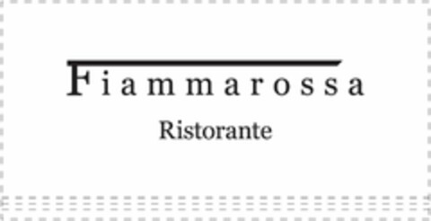 FIAMMAROSSA RISTORANTE Logo (USPTO, 20.04.2009)