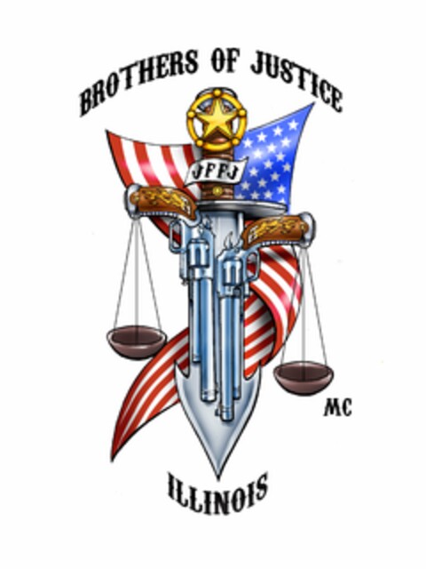 BROTHERS OF JUSTICE MC JFFJ ILLINOIS Logo (USPTO, 17.05.2010)