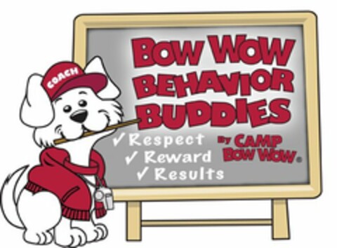 COACH BOW WOW BEHAVIOR BUDDIES BY CAMP BOW WOW RESPECT REWARD RESULTS Logo (USPTO, 26.05.2010)