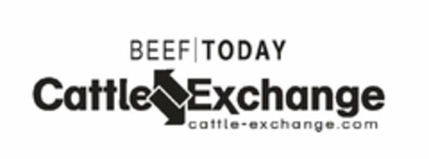 BEEF | TODAY CATTLE EXCHANGE CATTLE-EXCHANGE.COM Logo (USPTO, 05/13/2011)