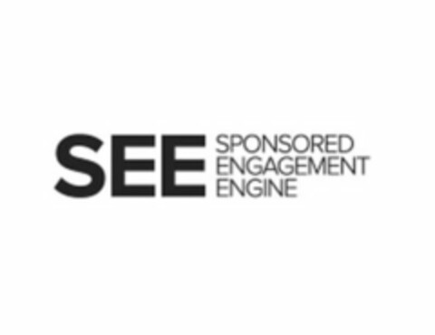 SEE SPONSORED ENGAGEMENT ENGINE Logo (USPTO, 22.04.2012)