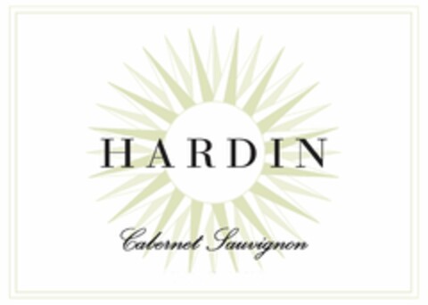 H A R D I N CABERNET SAUVIGNON Logo (USPTO, 14.06.2012)