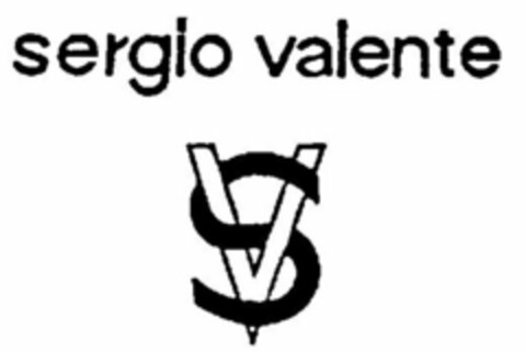 SV SERGIO VALENTE Logo (USPTO, 08/08/2012)