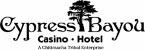 CYPRESS BAYOU CASINO · HOTEL A CHITIMACHA TRIBAL ENTERPRISE Logo (USPTO, 20.02.2014)