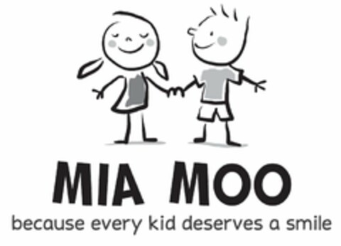 MIA MOO BECAUSE EVERY KID DESERVES A SMILE Logo (USPTO, 05.03.2014)