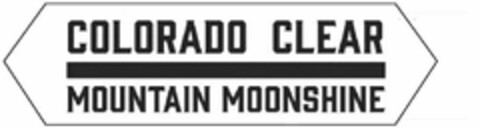 COLORADO CLEAR MOUNTAIN MOONSHINE Logo (USPTO, 03/17/2014)