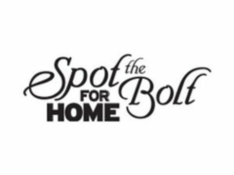 SPOT THE BOLT FOR HOME Logo (USPTO, 07/29/2015)