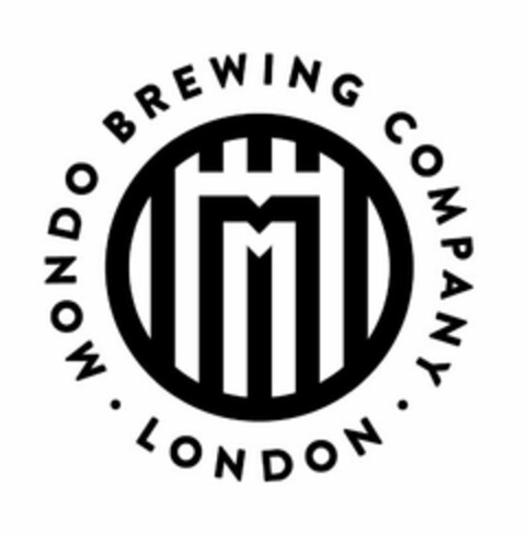 M MONDO BREWING COMPANY LONDON Logo (USPTO, 04/03/2018)