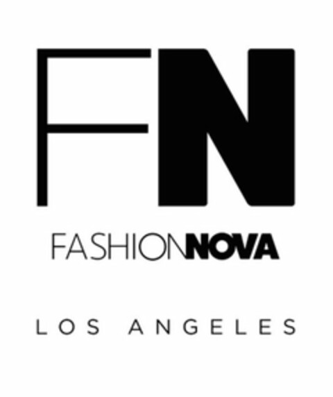 FN FASHIONNOVA LOS ANGELES Logo (USPTO, 12/28/2018)