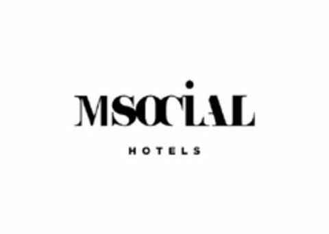 MSOCIAL HOTELS Logo (USPTO, 18.07.2019)