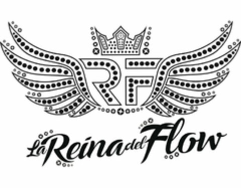 RF LA REINA DEL FLOW Logo (USPTO, 24.08.2019)