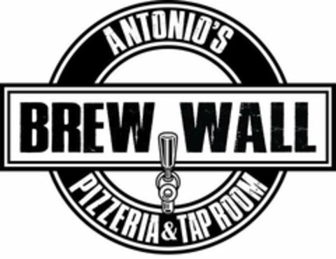 BREW WALL ANTONIO'S PIZZERIA & TAPROOM Logo (USPTO, 07.11.2019)