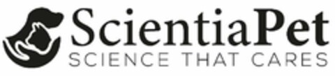 SCIENTIA PET SCIENCE THAT CARES Logo (USPTO, 06/16/2020)