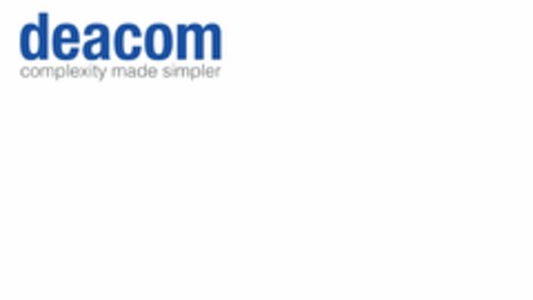 DEACOM COMPEXITY MADE SIMPLER Logo (USPTO, 21.07.2020)