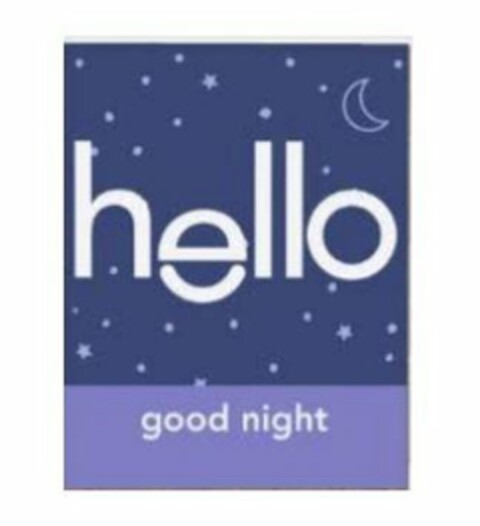 HELLO GOOD NIGHT Logo (USPTO, 08/03/2020)