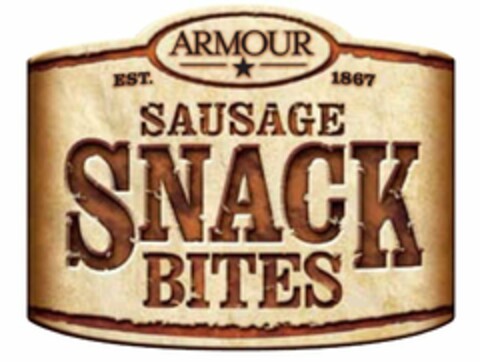 ARMOUR EST. 1867 SAUSAGE SNACK BITES Logo (USPTO, 06.02.2009)