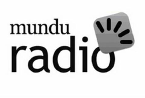 MUNDU RADIO Logo (USPTO, 05/01/2009)